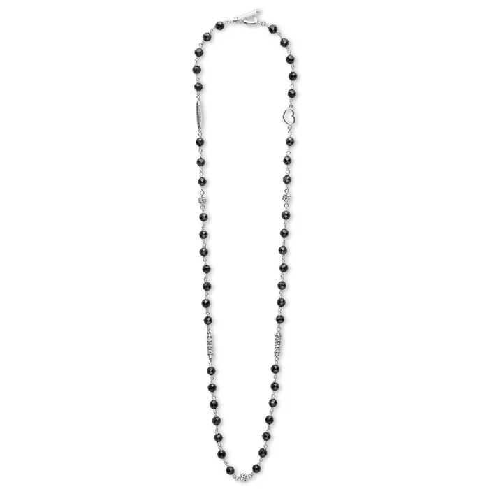 Necklaces Caviar Icon Black Ceramic Beaded Necklace LAGOS