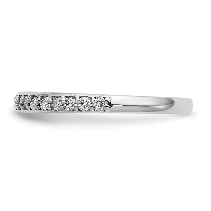 027ct CZ Solid Real 14K White Gold Wedding Wedding Band Ring Goldia Rings