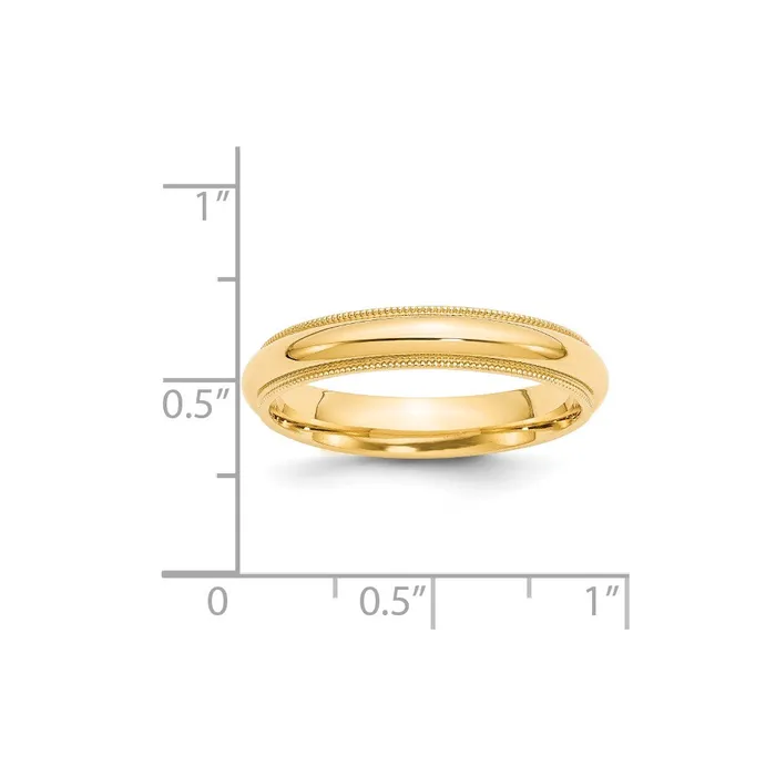 Rings Goldia Solid 10K Yellow Gold 4mm Milgrain Comfort Wedding MensWomens Wedding Band Ring Size 85 Rings Goldia Solid 10K Yellow Gold 4mm Milgrain Comfort Wedding MensWomens Wedding Band Ring Size 85