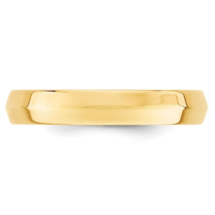 Solid 18K Yellow Gold 4mm Knife Edge Comfort Fit MensWomens Wedding Band Ring Size 7 Goldia Rings Solid 18K Yellow Gold 4mm Knife Edge Comfort Fit MensWomens Wedding Band Ring Size 7 Goldia Rings