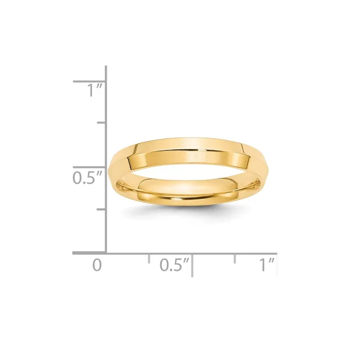 Solid 18K Yellow Gold 4mm Knife Edge Comfort Fit MensWomens Wedding Band Ring Size 7 Goldia Rings Solid 18K Yellow Gold 4mm Knife Edge Comfort Fit MensWomens Wedding Band Ring Size 7 Goldia Rings