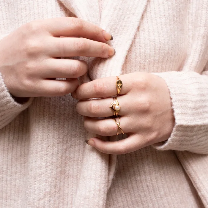 Rings WellDunn Mia Gold Vermeil Ring