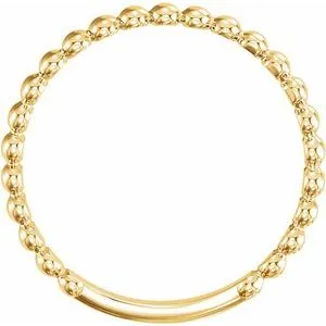 WB Choice Jewelry 14K Yellow 2 mm Stackable Bead Ring516081002PSTWBC Rings