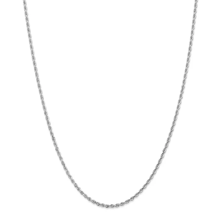 WB Choice Jewelry Necklaces 10k White Gold 225mm DC Quadruple Rope ChainWBC10WQT01818