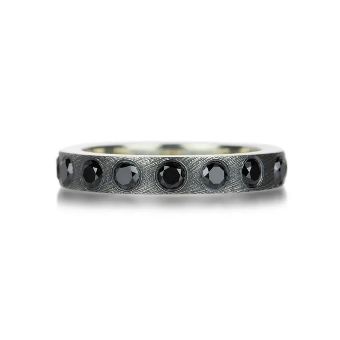 Rene Escobar Rings Diane Black Diamond Band