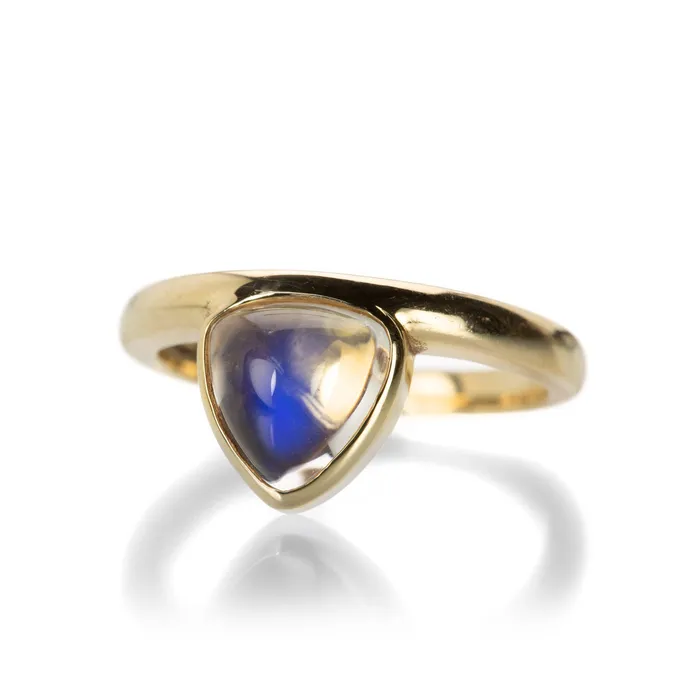 Small Moonstone Offsides Ring Nicole Landaw Rings