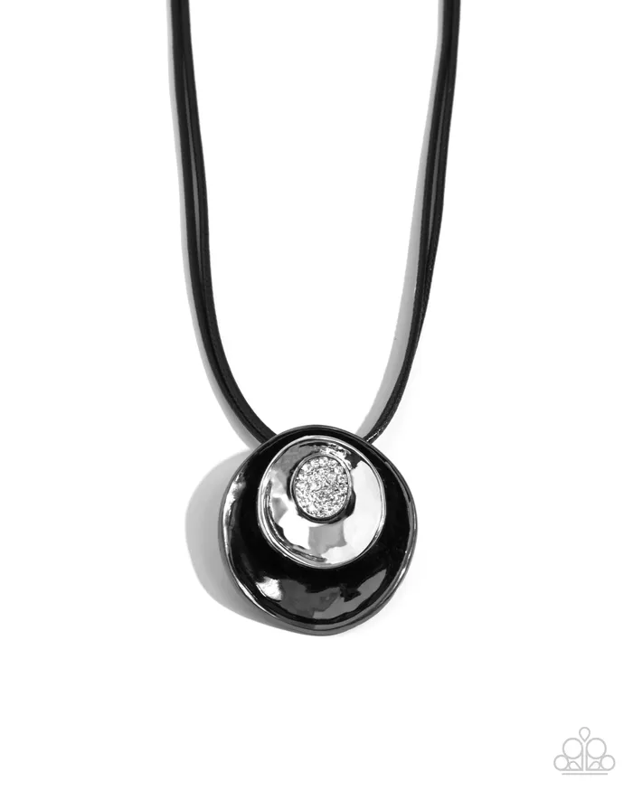 Paparazzi Accessories Necklaces Duchess Disc Black Necklace Jewelry by Bretta