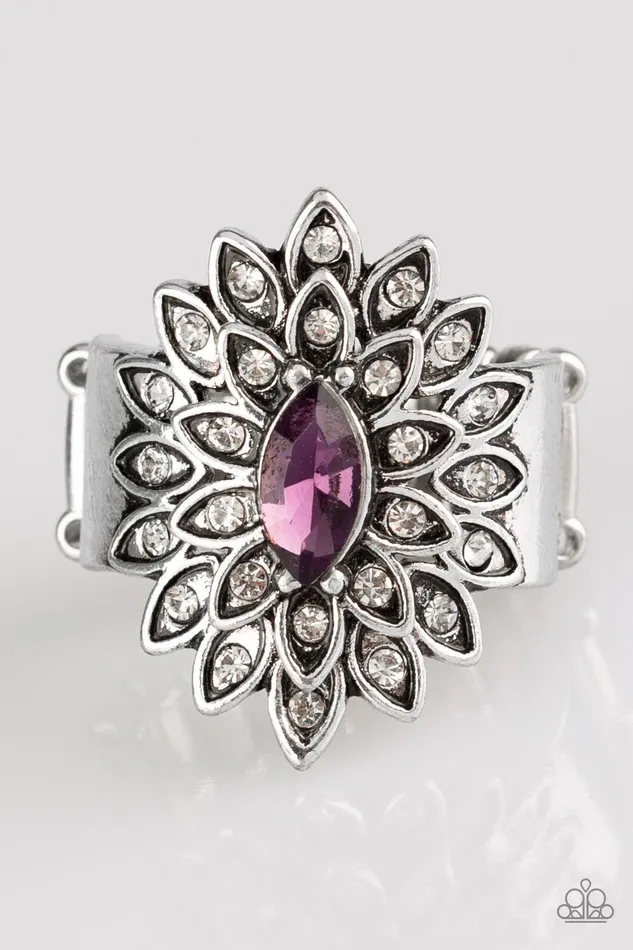 Paparazzi Accessories Rings Blooming Fireworks Purple Ring Jewelry By Bretta