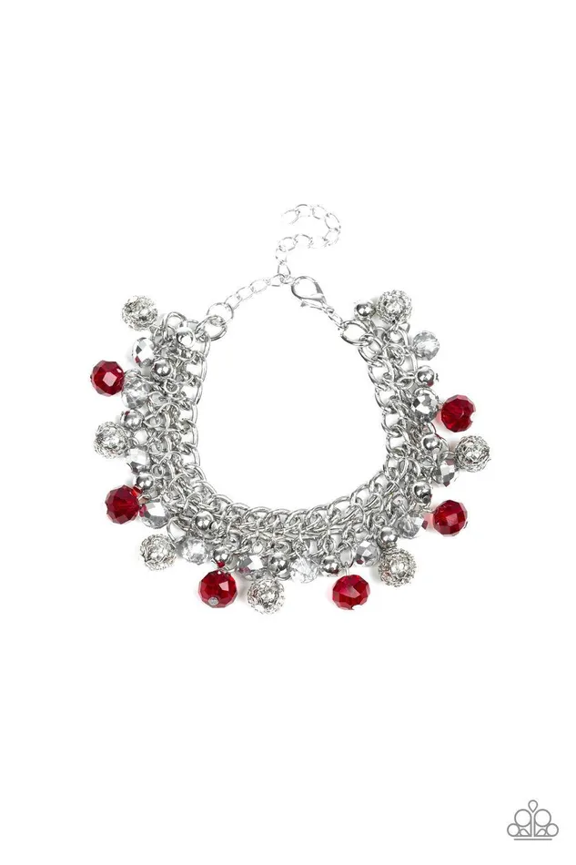 Party Spree Red Necklace Jewelry by Bretta Paparazzi Accessories Necklaces