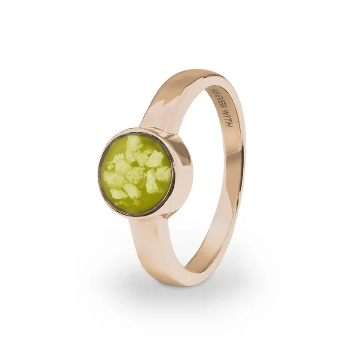 Rings EverWith EverWith Ladies Classic Round Memorial Ashes Ring