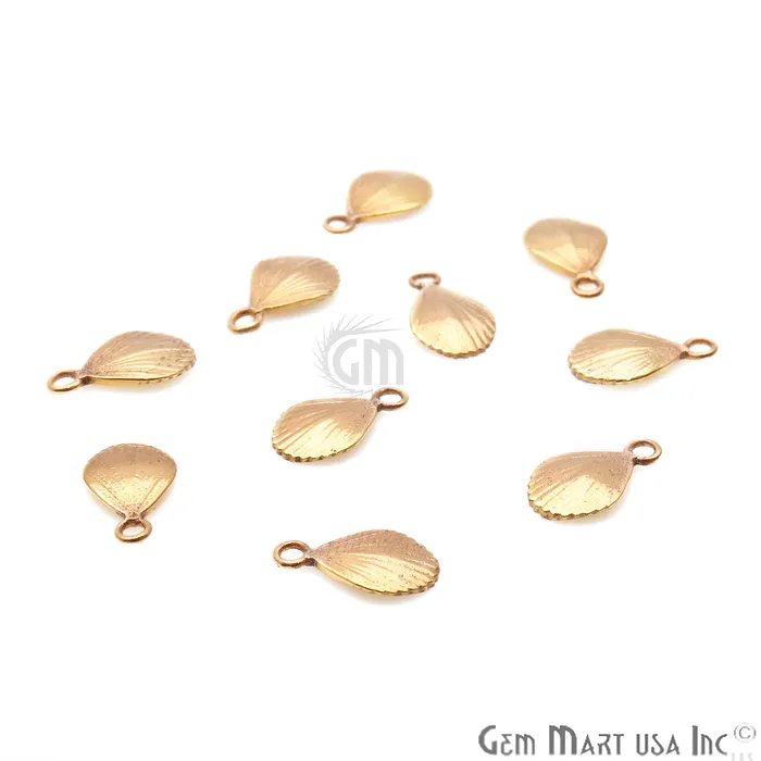 GemmartUSA Pears Shape 11x6mm Gold Plated Finding Charm DIY Jewelry Charm Necklaces GemmartUSA Pears Shape 11x6mm Gold Plated Finding Charm DIY Jewelry Charm Necklaces