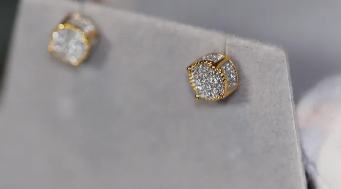 Lab Diamonds London Earrings Diamond Ear Studs Womens Ear Studs Iced Out Ear Studs Gold Ear Studs