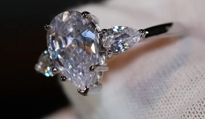 Lab Diamonds London Rings Teardrop Ring Pear Shape Ring Teardrop Engagement Ring Tear Drop Ring Engagement Ring