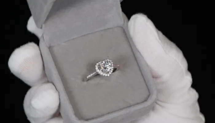 Lab Diamonds London Rings Womens Moissanite Ring Moissanite Diamond Heart Ring Lab Diamond Ring
