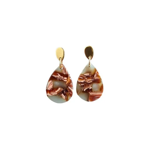 Leah Earrings Seafoam Rust Spiffy Splendid Earrings Leah Earrings Seafoam Rust Spiffy Splendid Earrings