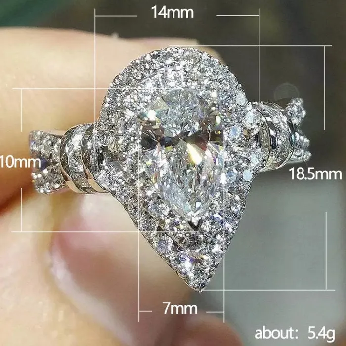 Rings Minx London Teardrop Ring Pear Shape Ring Teardrop Engagement Ring Tear Drop Ring Engagement Ring Diamond Rings Womens Wedding Rings