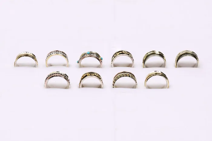 YoTreasure Rings Wholesale Solid 925 Silver Brass Copper Rings Assorted Sizes YoTreasure Rings Wholesale Solid 925 Silver Brass Copper Rings Assorted Sizes