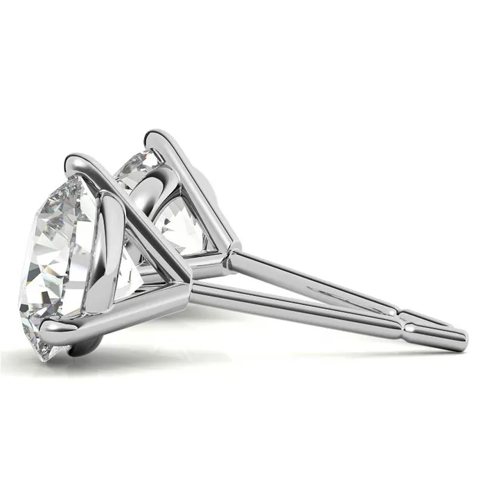 Earrings GEMS ONE CORPRATION 14K White Gold 1ctw Diamond Stud Earrings in Three Prong Martini Settings Earrings GEMS ONE CORPRATION 14K White Gold 1ctw Diamond Stud Earrings in Three Prong Martini Settings