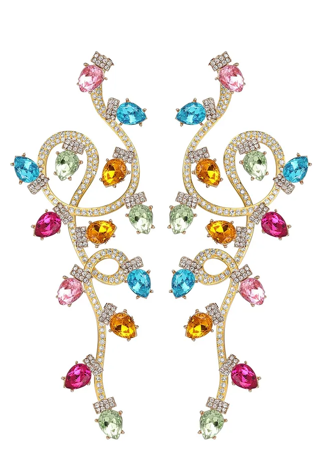 Eye Candy LA Earrings Nova Lights CZ Drop Earrings
