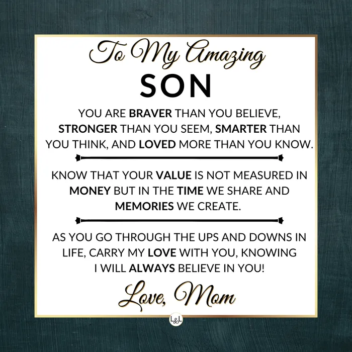 Gift For My Son From Mom Carry My Love With You Mens Braided Leather Bracelet with Cross Christmas Gift or A Birthday Present For Him ShineOn Fulfillment Bracelets