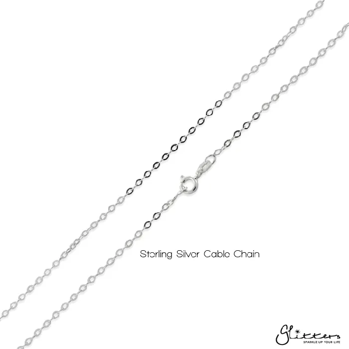 Glitters Necklaces Sterling Silver CZ Key Womens Necklace