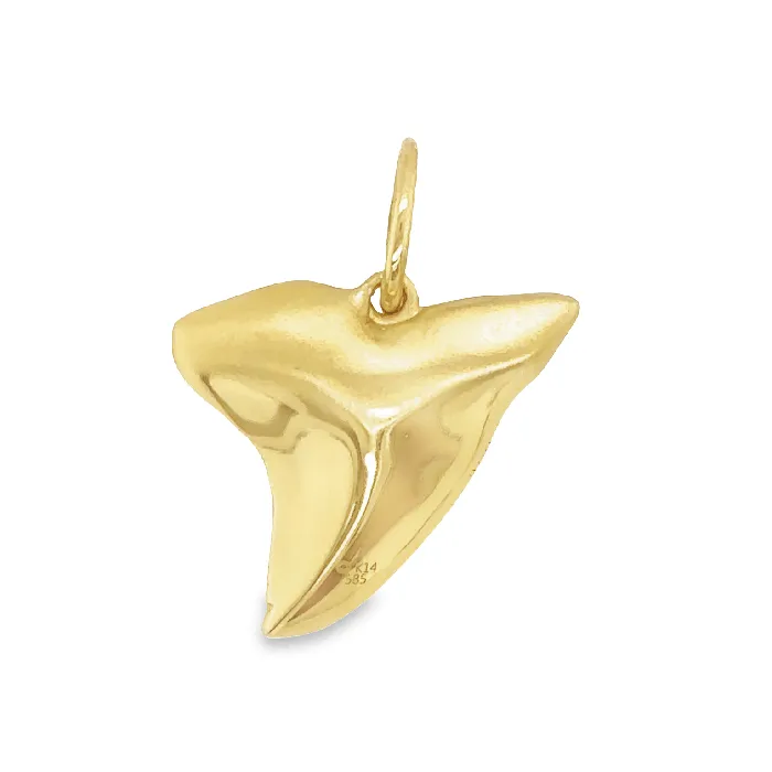 Izakov Diamonds Fine Jewelry Necklaces 14K Gold Shark Tooth Necklace Pendant