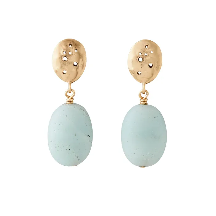 Julie Cohn Design Earrings CONSTELLATION AMAZONITE BRONZE EARRING