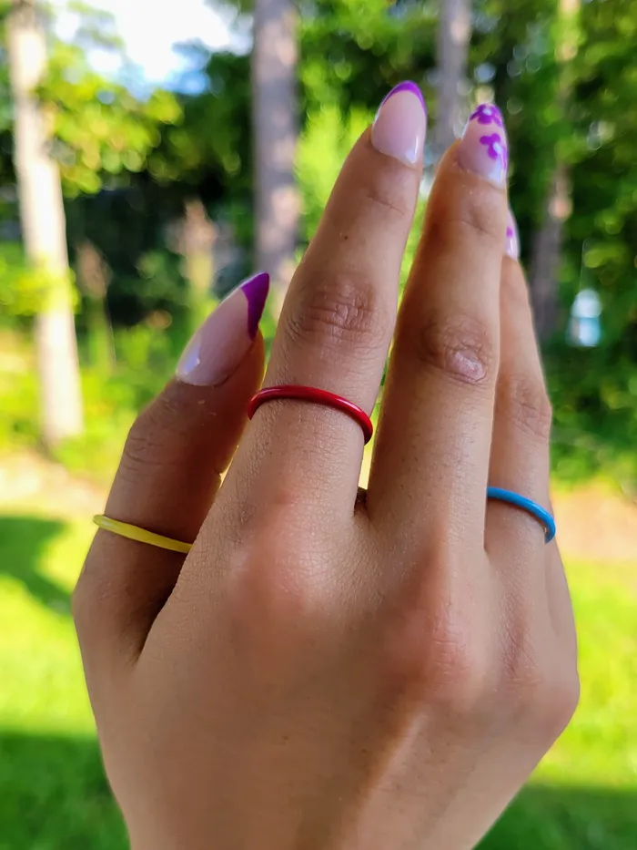 Love Ko Jewelry Rings COLOR THEORY RING STACK in Primary Colors