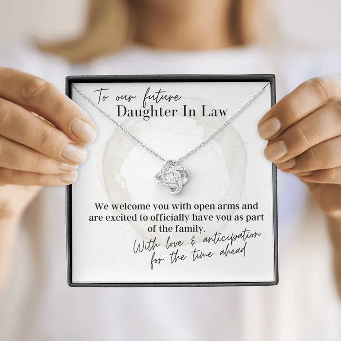 Necklaces ShineOn Fulfillment To Our Future Daughter In Law We Love You Love Knot Pendant Necklace