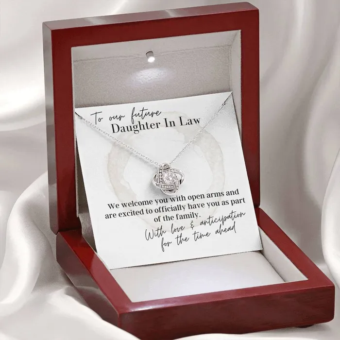 Necklaces ShineOn Fulfillment To Our Future Daughter In Law We Love You Love Knot Pendant Necklace
