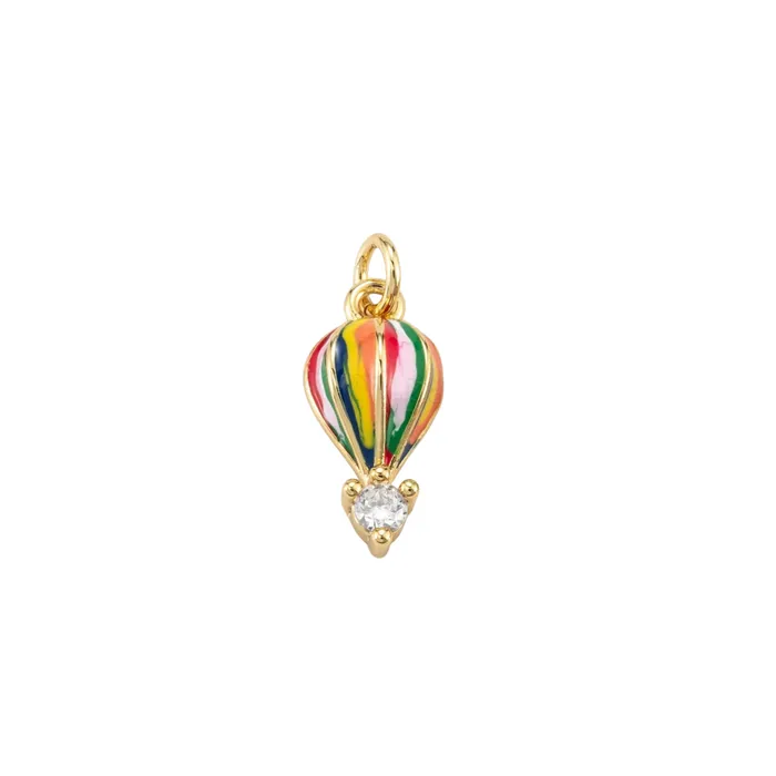 pau jewelry Charm Necklaces Hot air balloon charm small
