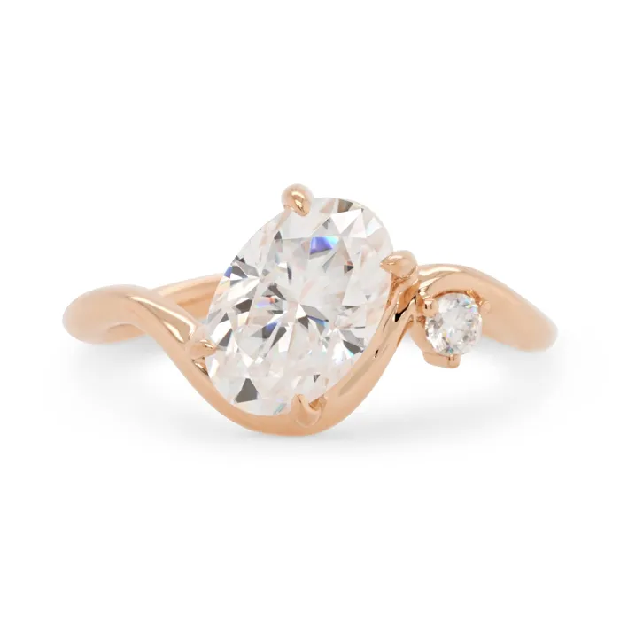 Rings Venus Oval Moissanite Engagement Ring Valerie Madison Fine Jewelry