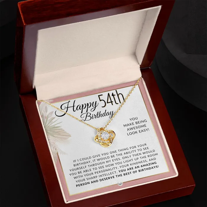 ShineOn Fulfillment 54th Birthday Gift For Her Necklace For 54 Year Old Beautiful Womans Birthday Pendant Jewelry Necklaces