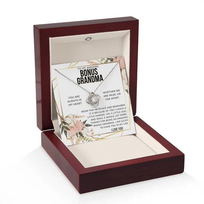 ShineOn Fulfillment Bonus Grandma Gift Beautiful Womens Pendant From Granddaughter Grandson Grandkids Great For Mothers Day Christmas or Birthday Necklaces