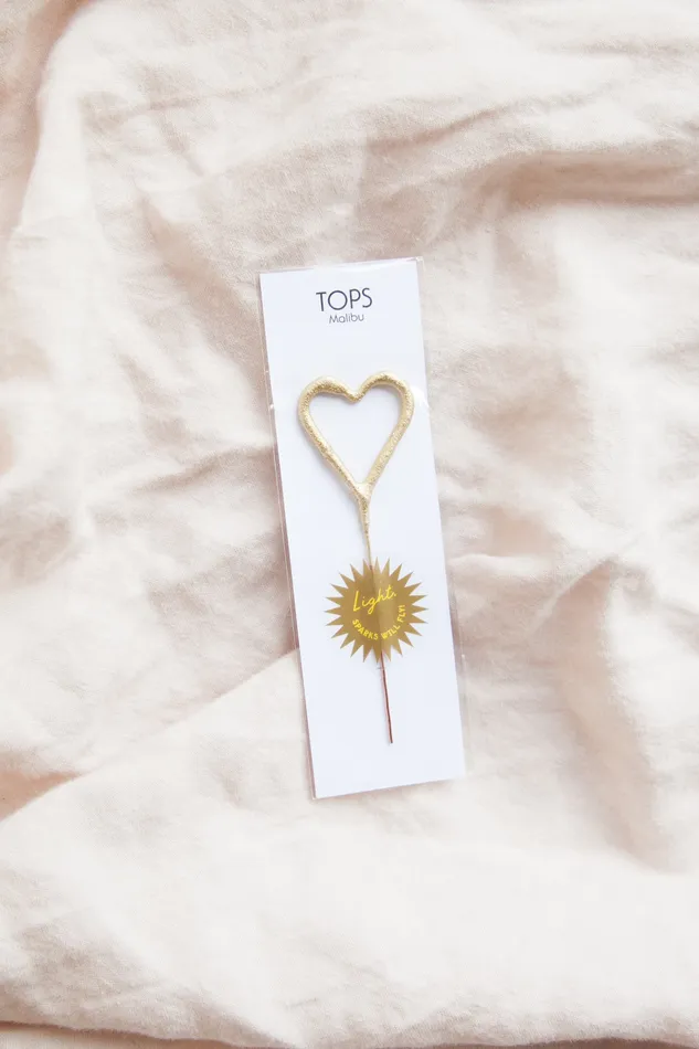 Tops Malibu Gold Heart Sparkler Necklaces