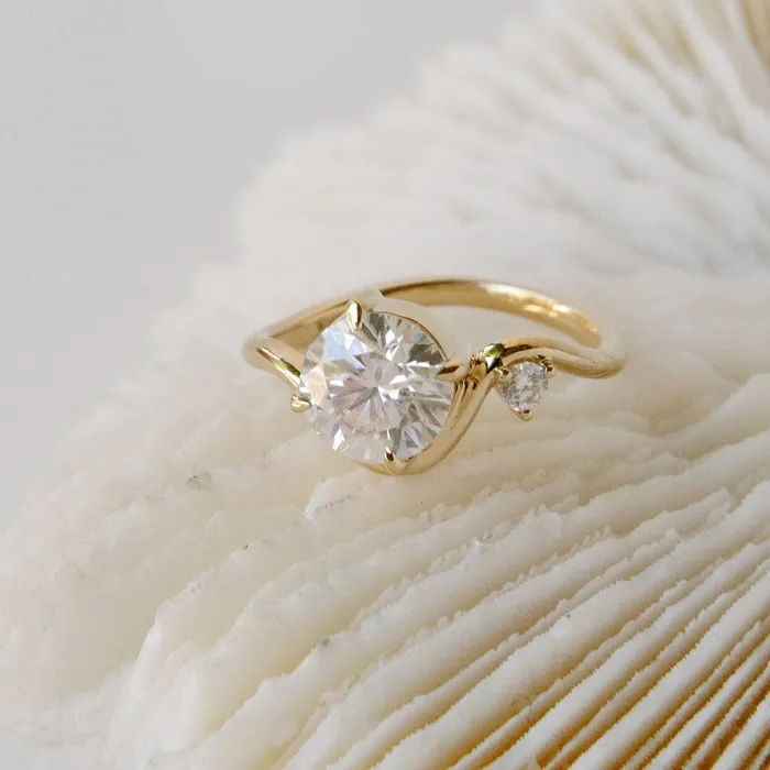 Valerie Madison Fine Jewelry Venus Round Moissanite Engagement Ring Rings