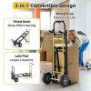 3 In 1 Black Convertible Hand Truck Metal Dolly Cart  |  Sack Trucks Other Tools & Equipment Sack Trucks