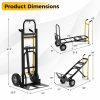 3 In 1 Black Convertible Hand Truck Metal Dolly Cart  |  Sack Trucks Other Tools & Equipment Sack Trucks