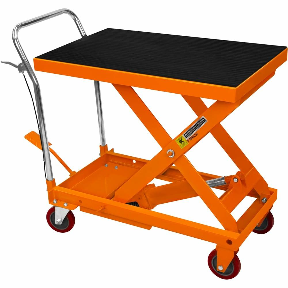 Orange Hydraulic Table Lift  |  Sack Trucks Other Tools & Equipment Sack Trucks