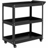 3 Shelf Black Rolling Service Trolley  |  Tool Storage Other Tools & Equipment Tool Storage